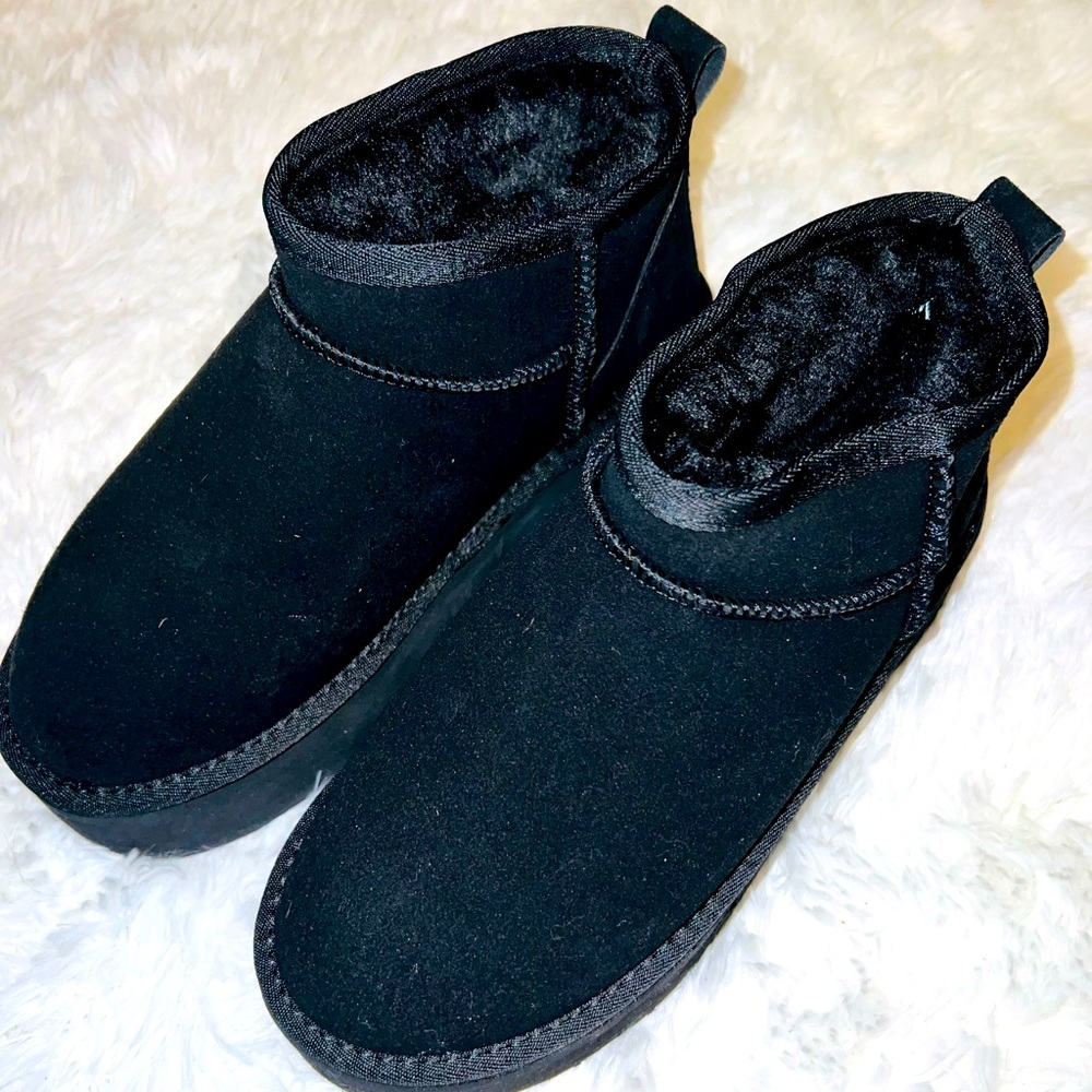 Platform mini boots